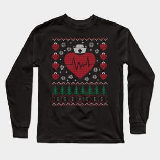 Nurse Ugly Christmas Sweater Long Sleeve T-Shirt